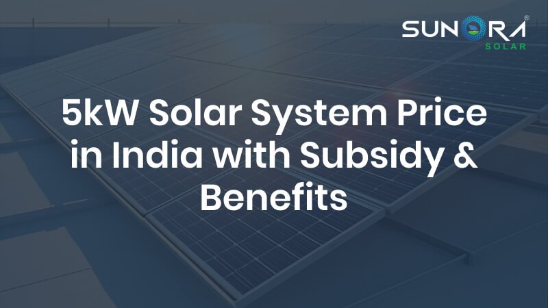 5kW solar system price in India