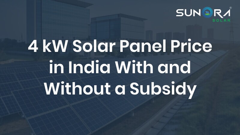 4kW Solar Panel Price in India